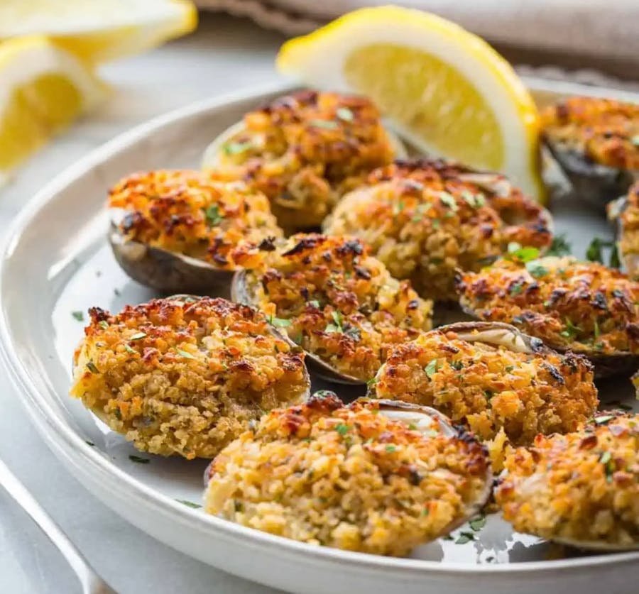 Clams Oreganata